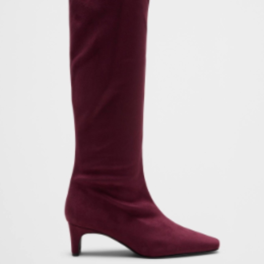 BR FACTORY VEGAN SUEDE TALL SLOUCH BOOT - Size 7